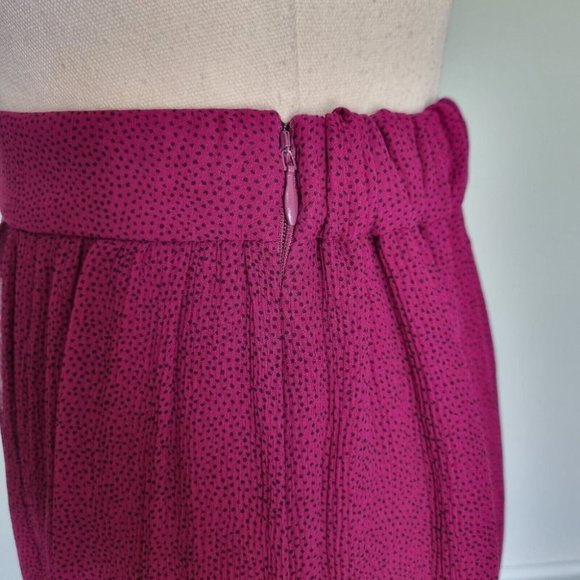 Sass & Bide The Vault Purple Microspot Silk Maxi Skirt Size XS - Picture 7 of 10